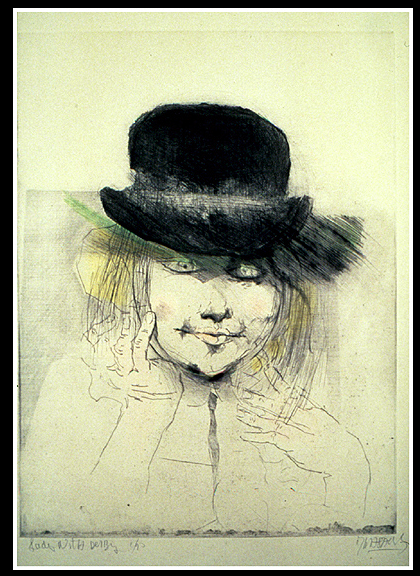 Lady with Derby